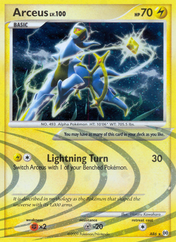 Arceus Set Holo Arceus AR6